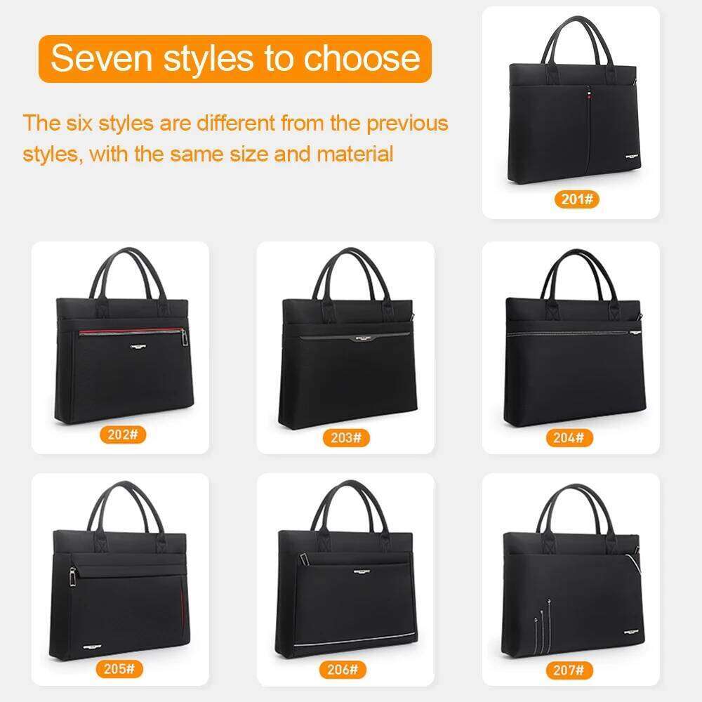 Large capacity briefcase bag Business men 14 inch Laptop Notebook Bag canvas Handbags Men's Office Bags Oxford Fabric