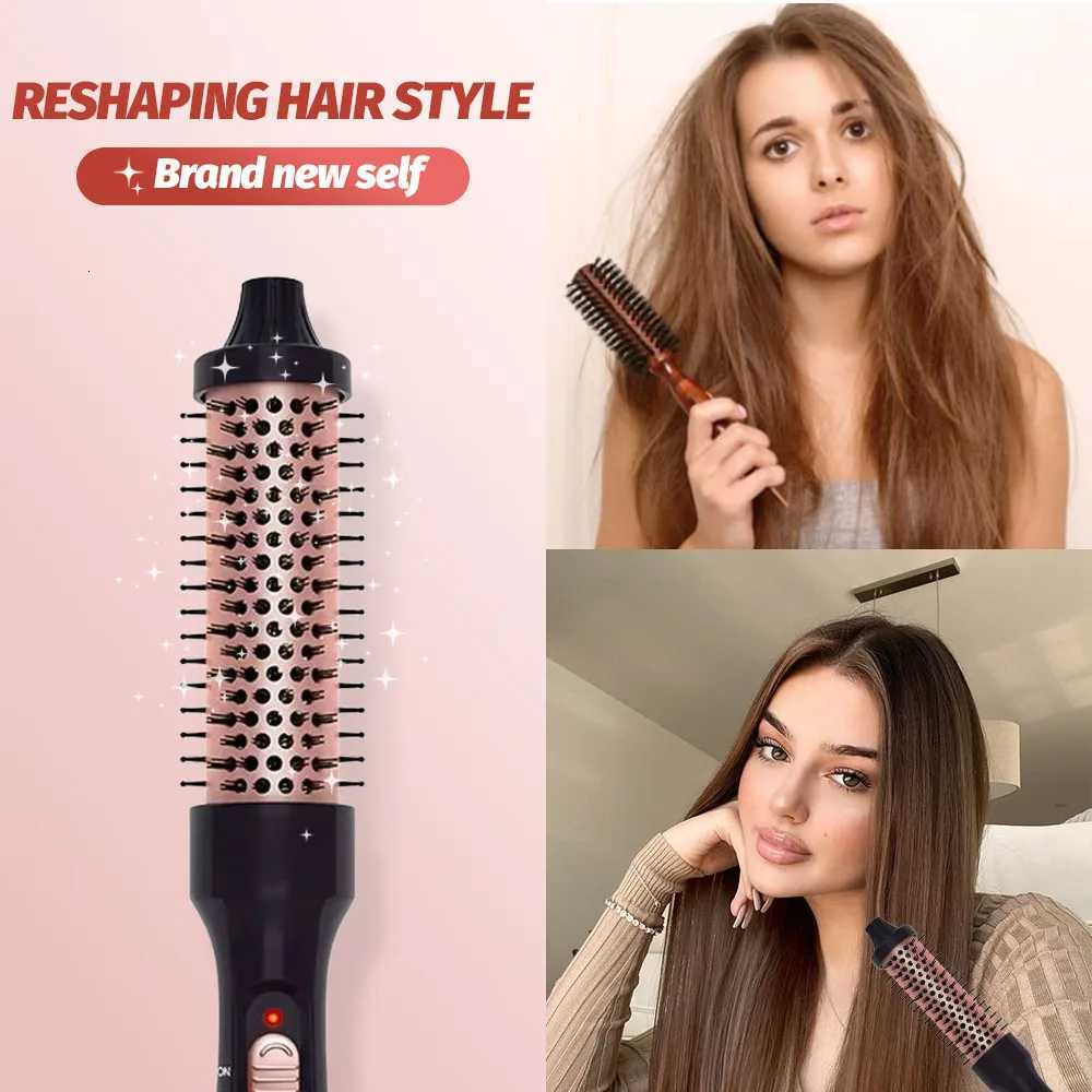3-in-1 Ionic Hair Curler/Straightener with Anti-Scald Electric Curl Wand Curling Iron Hair Styling Tools W250814