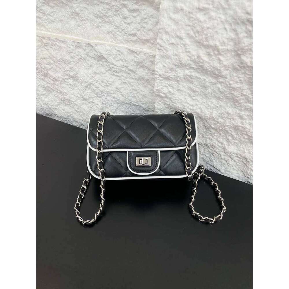 Designer Luxury Briti Sle Top Layer Cowhide Leather Small Square Chain Underarm Mobile Phone Women S Single Oulder Crossbody Bag