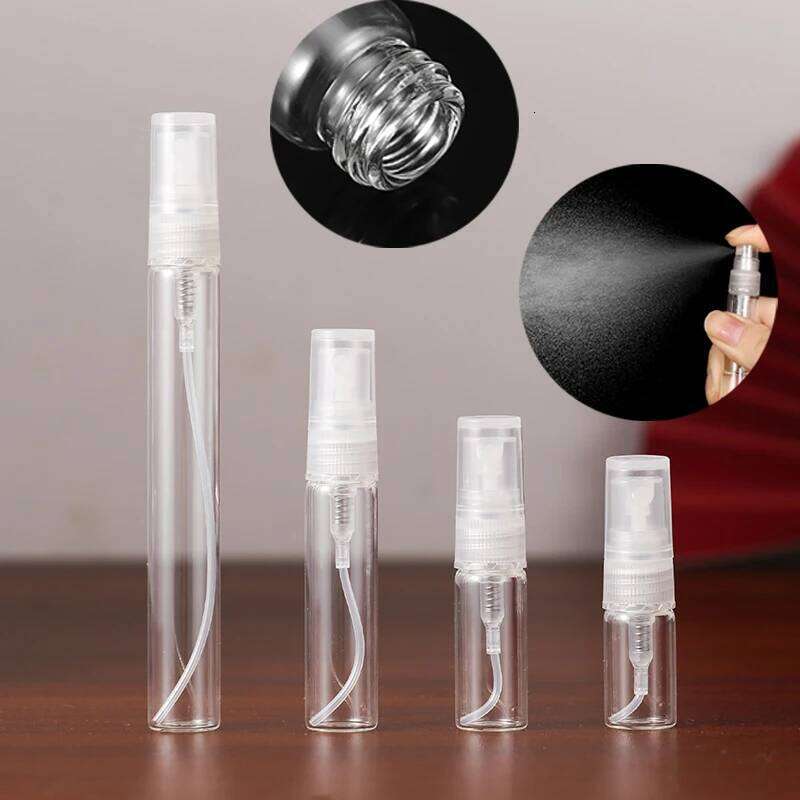2Ml 3Ml 5Ml 10Ml Perfume Spray Bottle Refillable Smooth Press Transparent Atomizer Easily Carry Travel Bottles Empty Container