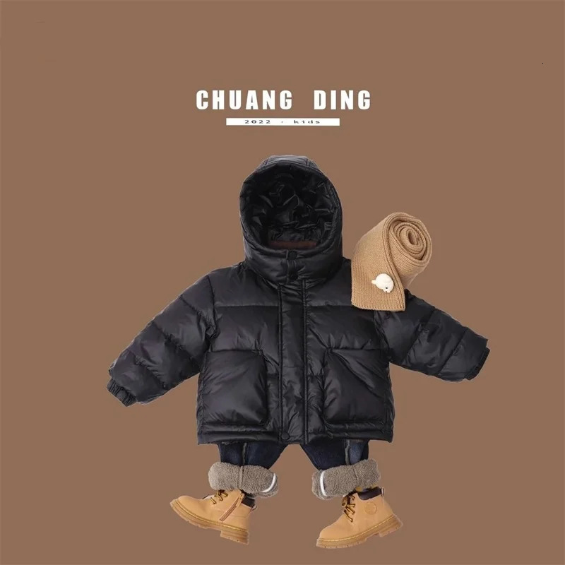 Boys Down and cotton Jacket Windbreak Outerwear Soft Winter Autumn Warm Cotton Christmas Gift Childrens Clothing 250813