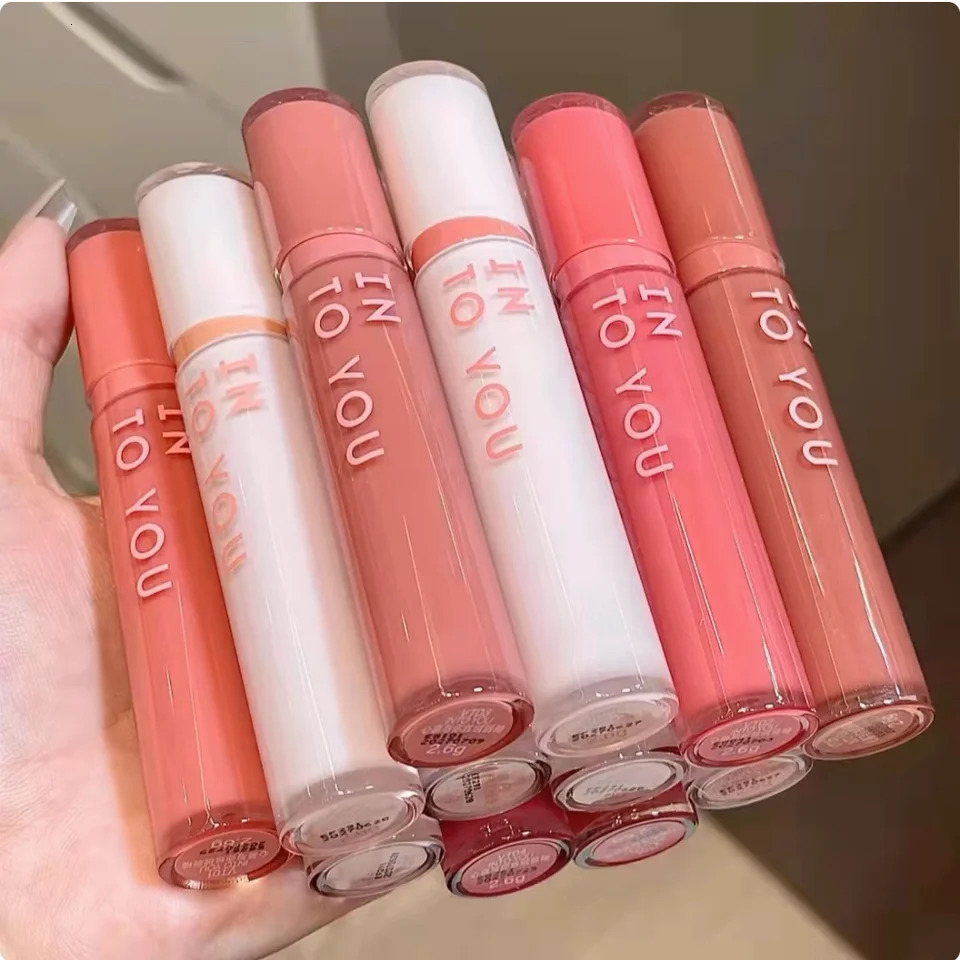 Into You Glow Lip Tint Mirror light Velvet lip gloss Long lasting Lip Glaze Natural Bare Color Lipstick Intoyou Makeup 250812