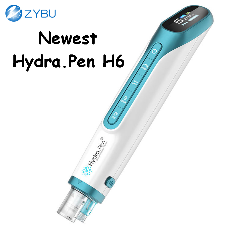 HydraPen H6 Auto-Microneedling Device with Smart Fluid Dispensing & LED Lights for Enhanced Skin Care Hydra Pen H6 MTS Face Mesotherapy Micro Needling
