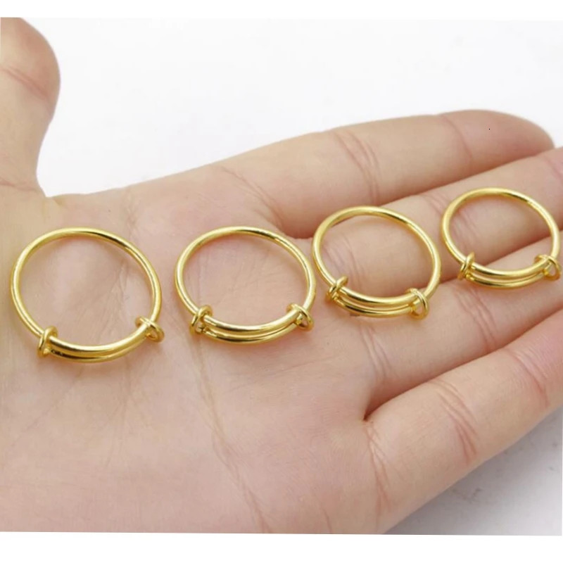 Wholesale 20PcsLot Fashion Gold Steel Ring Stainless Mirror Polish For Lovers Gifts elry Acccessories 250811