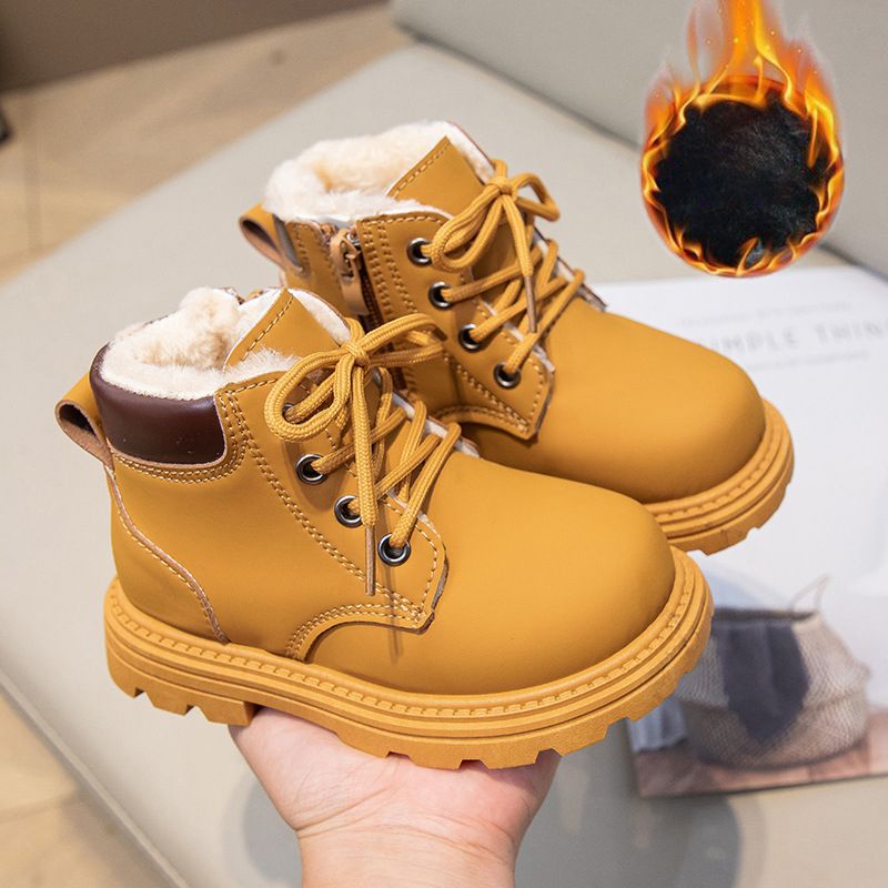 Toddler Winter Shoes Fur Girl Fashion Boots Plush Boys Ankle Booties Kidsnest Kid Baby Toddler Short Boots for Kids Girls Sizes US5.5C-US1Y