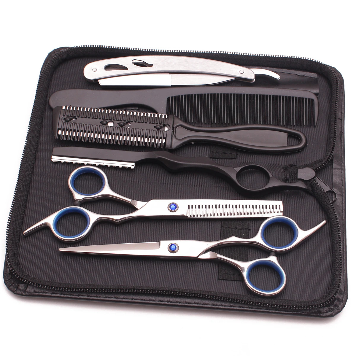 Hairdressing Scissors 6 Japan Stainless Hair Cutting Scissors Thinning Shears Barber Shop Haircut Set Styling Tool Drop 250812