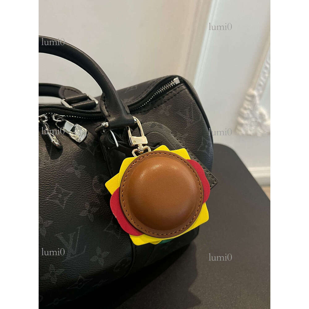 Lujia New Straight Mini Hamburger Unisex Small Waste Keychain Pendant Bag Accessory