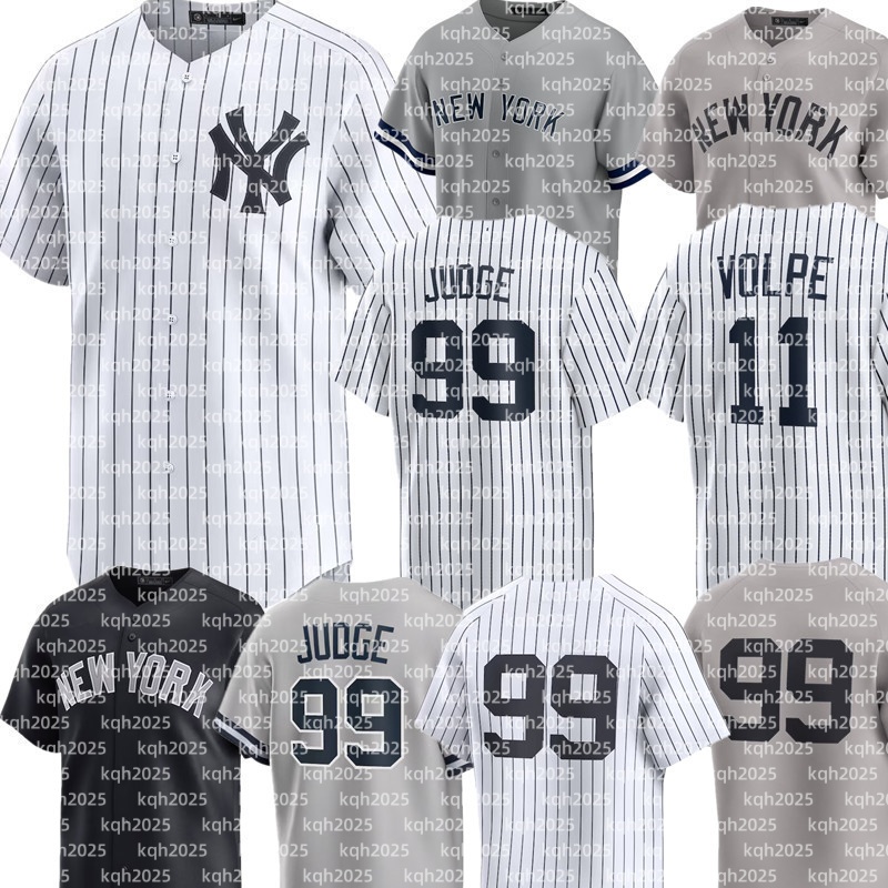 Men Yankees Baseball Jersey 2 Derek Jeter Aaron Judge Chisholm Jr. Gerrit Cole Anthony Volpe Paul Goldschmidt Austin Wells Giancarlo Stanton Cody Bell