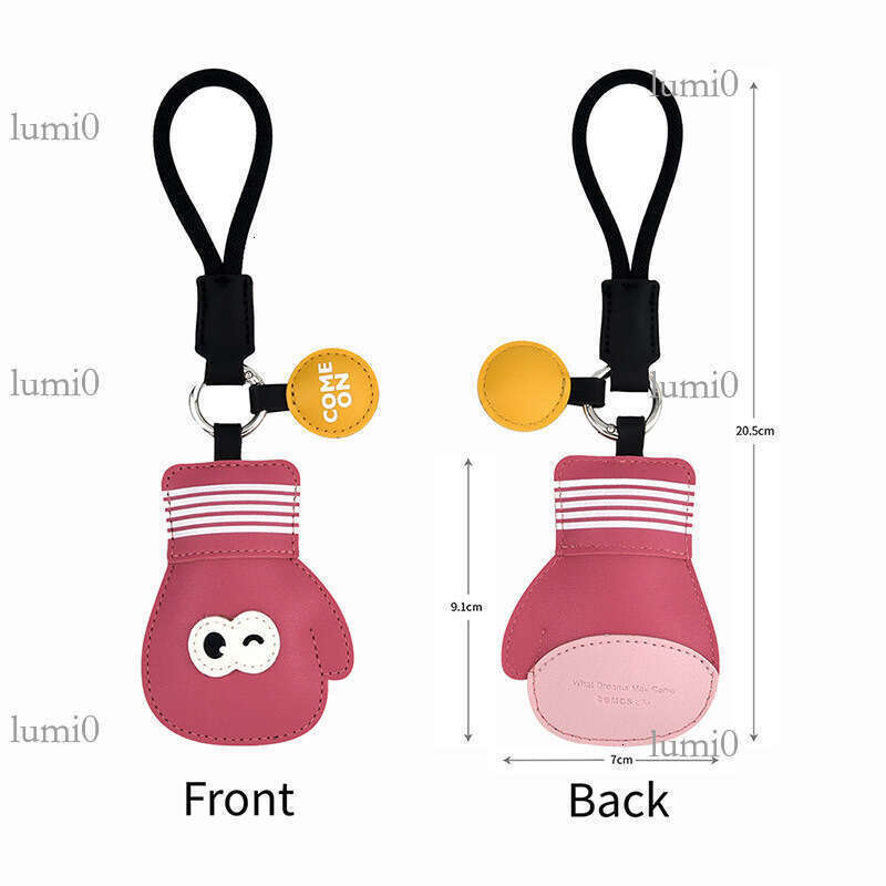 Creative Keychain Simple Cartoon Table Tennis Badminton Boxing Sports Event PU Pendant Small Gift