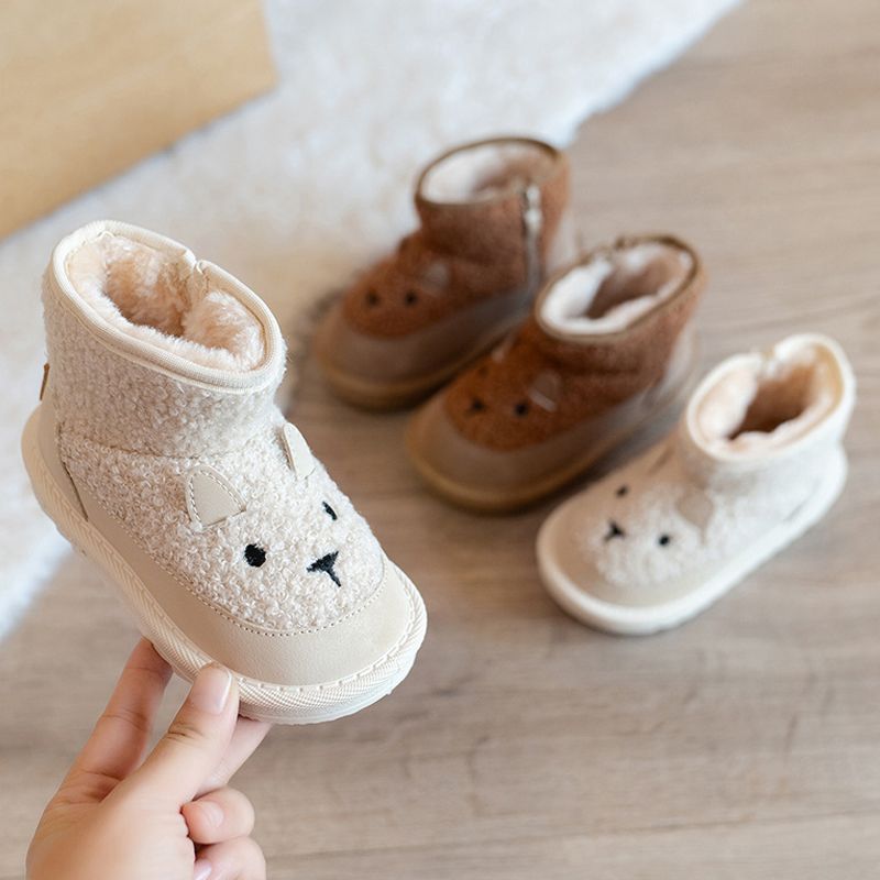 Infant Snow Boots For Children 2025 Cute Cartoon Little Toddler Plush Boots Thick Warm Cotton Shoes Kidsnest Kids Winter Boots Sizes Sizes US1C-US9C