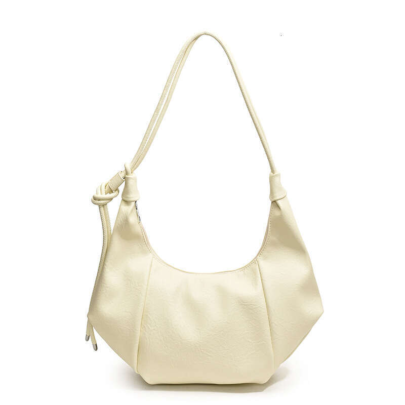 Korean Style Dumpling For Women Lazy Fashion Large Capacity Pleated Underarm French Minimalist Commuter Shoulder Bag