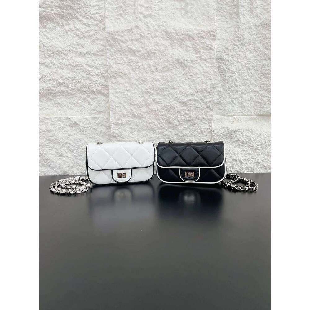 Designer Luxury Briti Sle Top Layer Cowhide Leather Small Square Chain Underarm Mobile Phone Women S Single Oulder Crossbody Bag