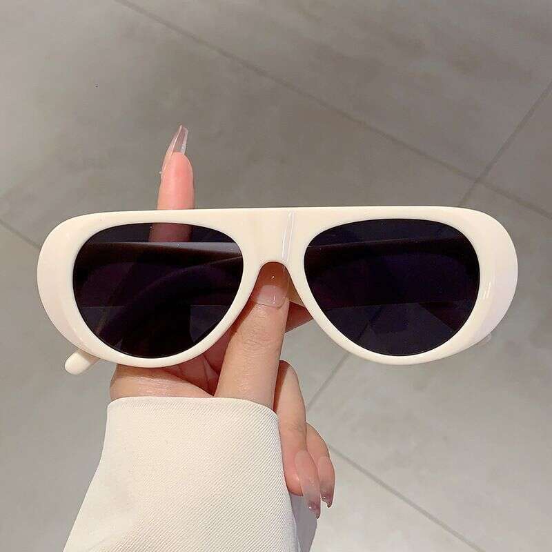 Men's And Women's 2024 New Outdoor Riding Driving Street Shooting Concave Shape Simple Versatile Anti-ultraviolet Sunglasses