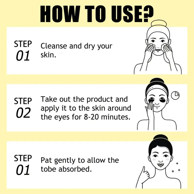 Turmeric C Eye Mask Dark Circle Eye Bags Puffiness Reduce Fine Line Eye Patches 250813