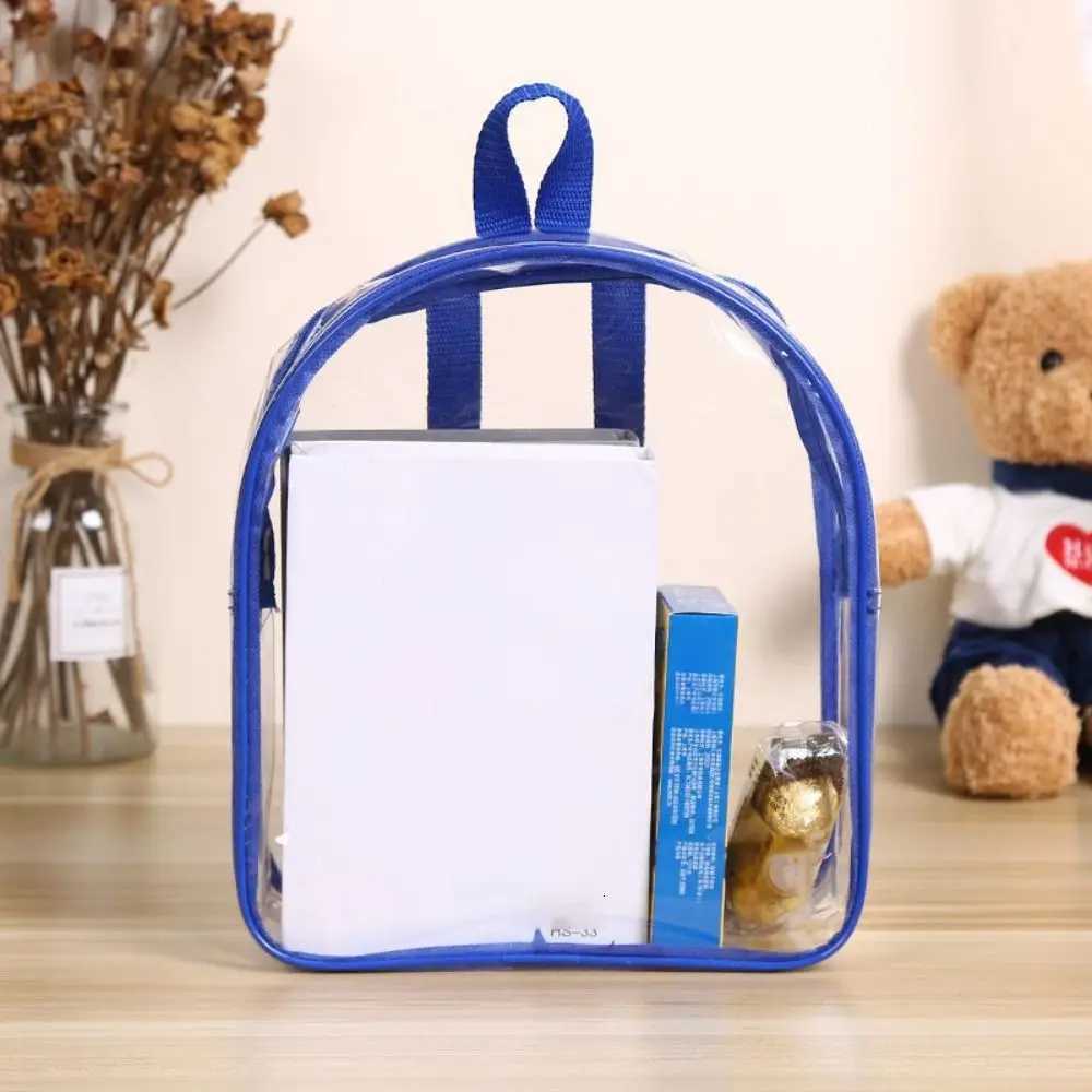Fashion Waterproof Clear Backpack Small Zipper PVC Backpack Transparent Cell Phone Bag Beach XJ250814