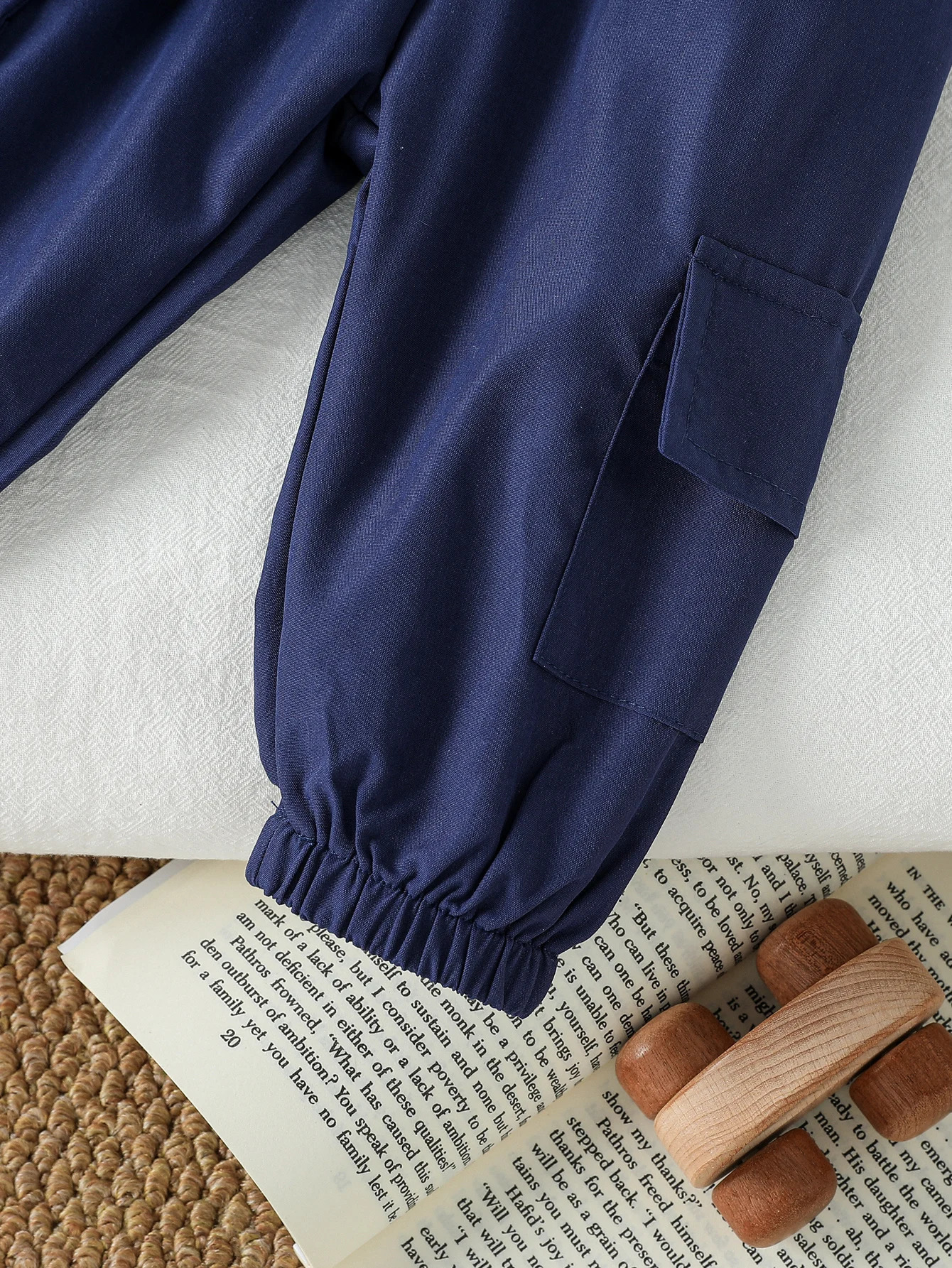 2Pcs Spring Autumn Baby Slolid Clothes Suit Children Boys Hooded Vest With Pocket Pants /Sets Kids Clothing Infant Outfits 250813