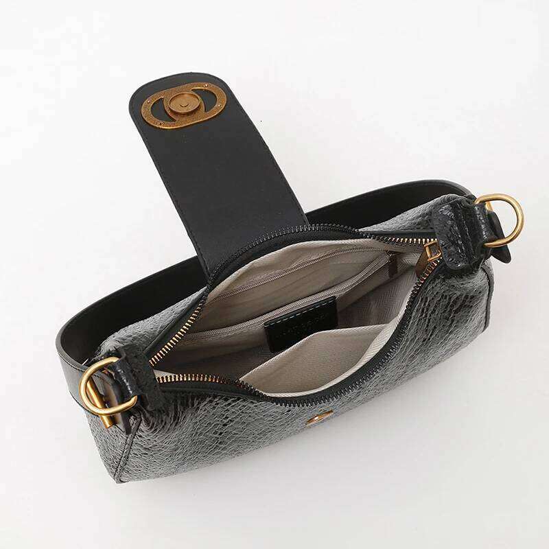 City Bag 2025 Fashionable Retro Leather Messenger Bag - Elegant Solid Color Crossbody With Paris Designer Minimalist Style