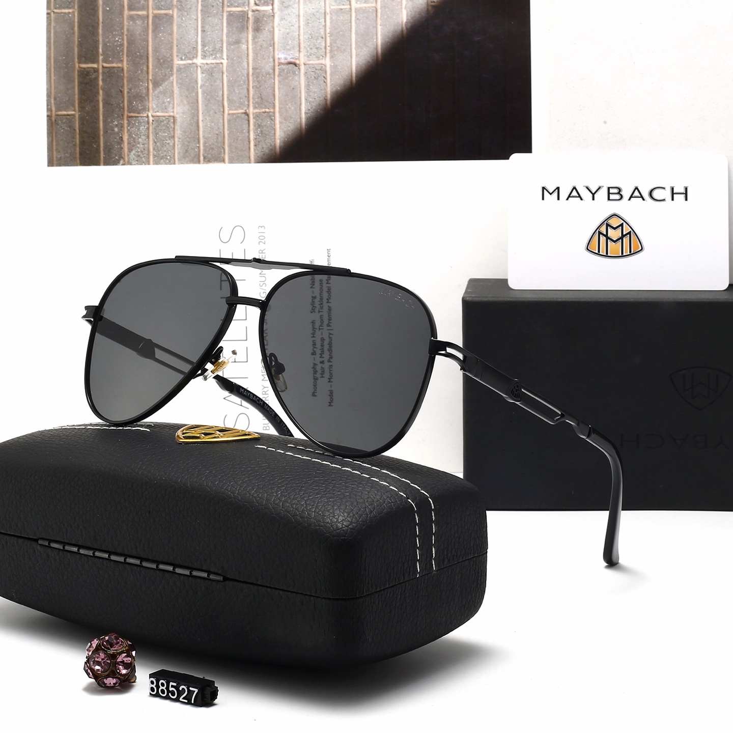 Maybach Oval sunglasses Luxury Sunglasses High Quality Stainless Steel Alloy Frame Green Eyewear with Sunglasses Box