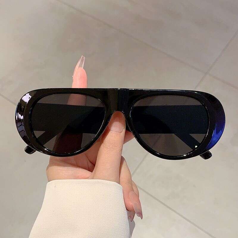 Men's And Women's 2024 New Outdoor Riding Driving Street Shooting Concave Shape Simple Versatile Anti-ultraviolet Sunglasses