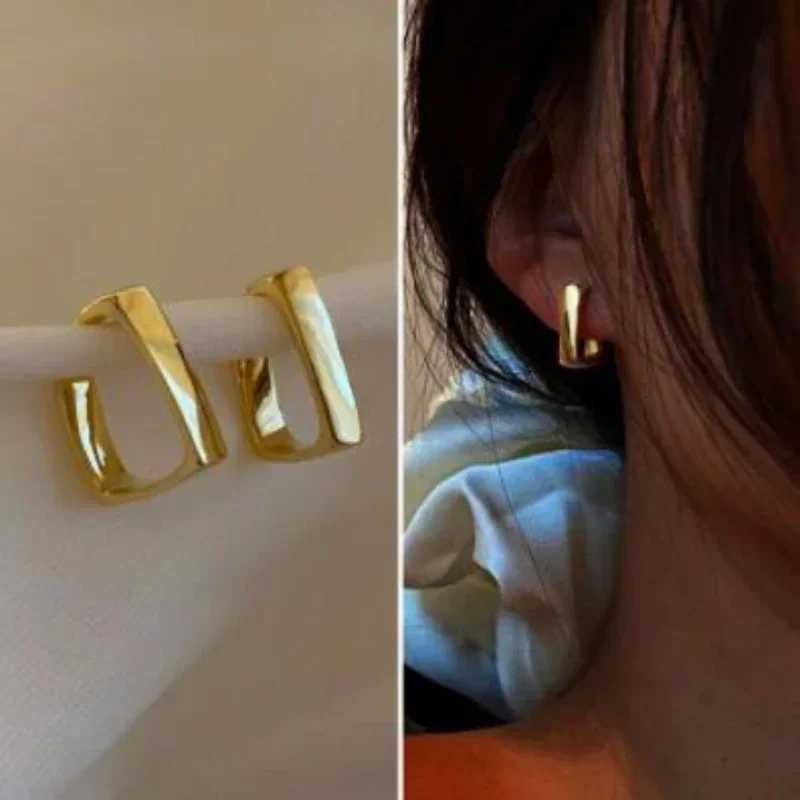 New Geometric Metal Earrings Womens Irregular Big Square Earrings Femme Hoop Earrings Fashion Jewelry Gift Earrings 2024 XJ250814