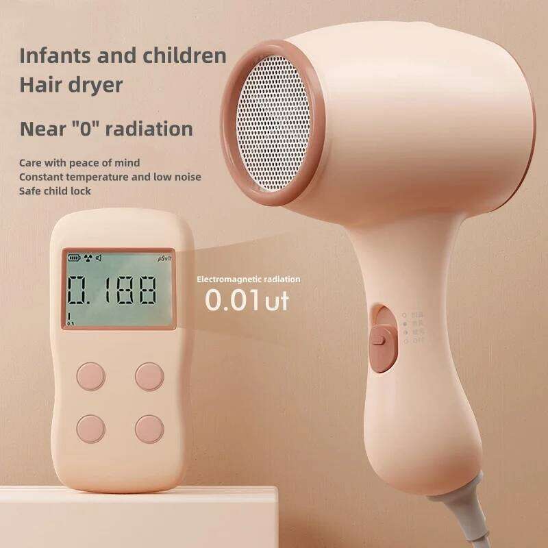 Mini Low Noise Constant Temperature 0 Radiation Fart Blowing Safety Children's Lock Portable Hair Dryer
