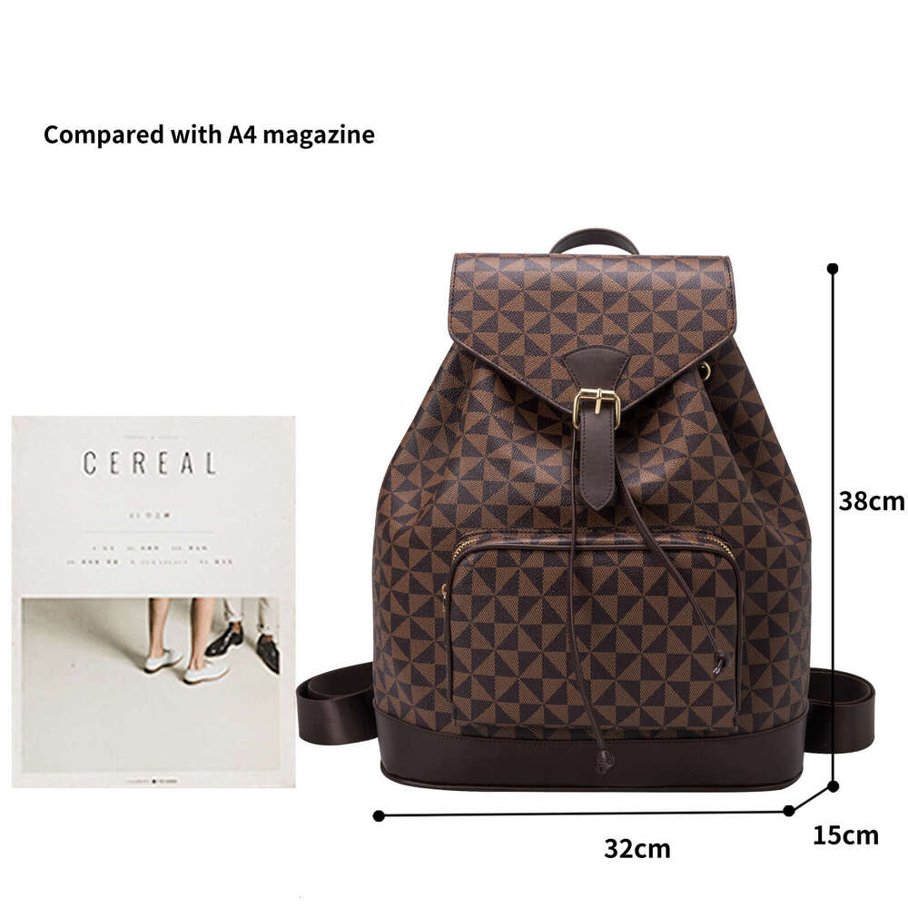 Lacel Urwebin Designer Bags Genuine Leather Fashion punk backpack school bag Luggages unisex backpacks student bags men women Knapsack Mochila Back Pa