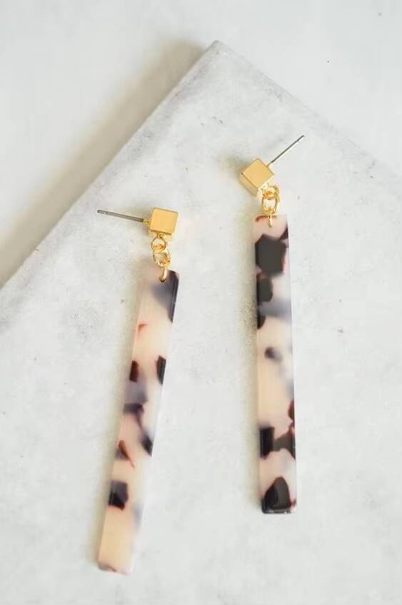 High Polished Shiny Handmade Colorful Resin fashion Earrings for Indian Pearl Women