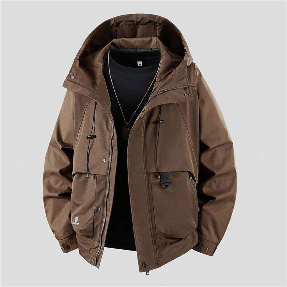 11Xl Plus Windbreaker Cargo Men Spring Autumn Jacket Coat Fashion Casual Hooded Jackets Male Big Size Outerwear