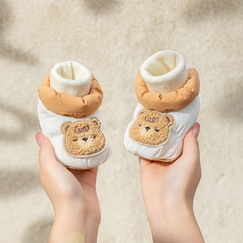 Warm First Walker Fashion Casual Baby Shoes Cartoon Cute Baby Girl Shoes Kidsnest Comfortable Soft Soled Boy Infant Cotton Shoes