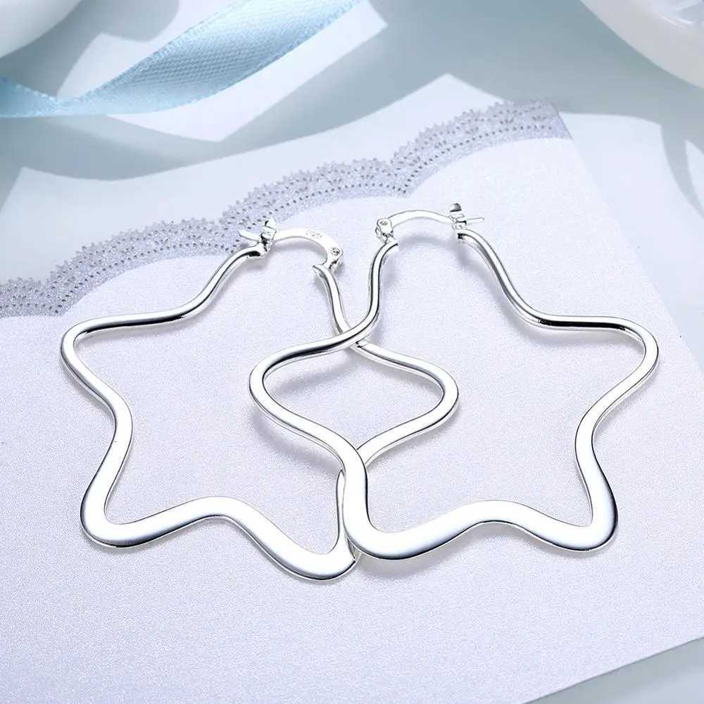 Romantic Classic Wholesale Silver Color Hoop Earrings For Women Big Round Circle Earrings Cluaise Uhani For Wife XJ250814