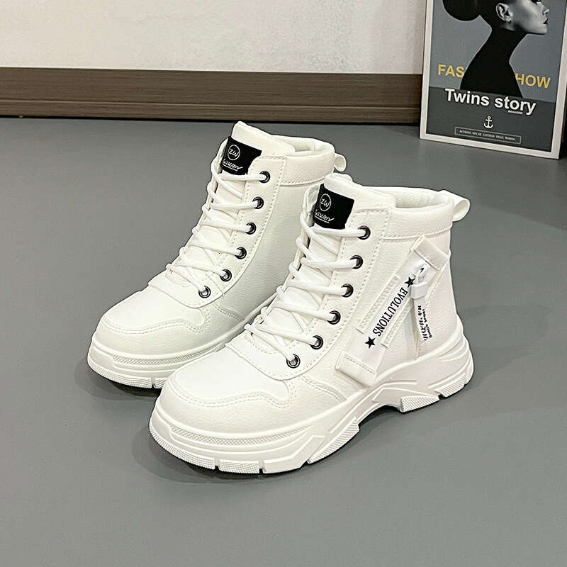 Martin Boots Women, Autumn and Winter New Short Boots, 2025 Sports Casual Thick-Soled Non-Slip High-Top Sneakers for Women L951-1