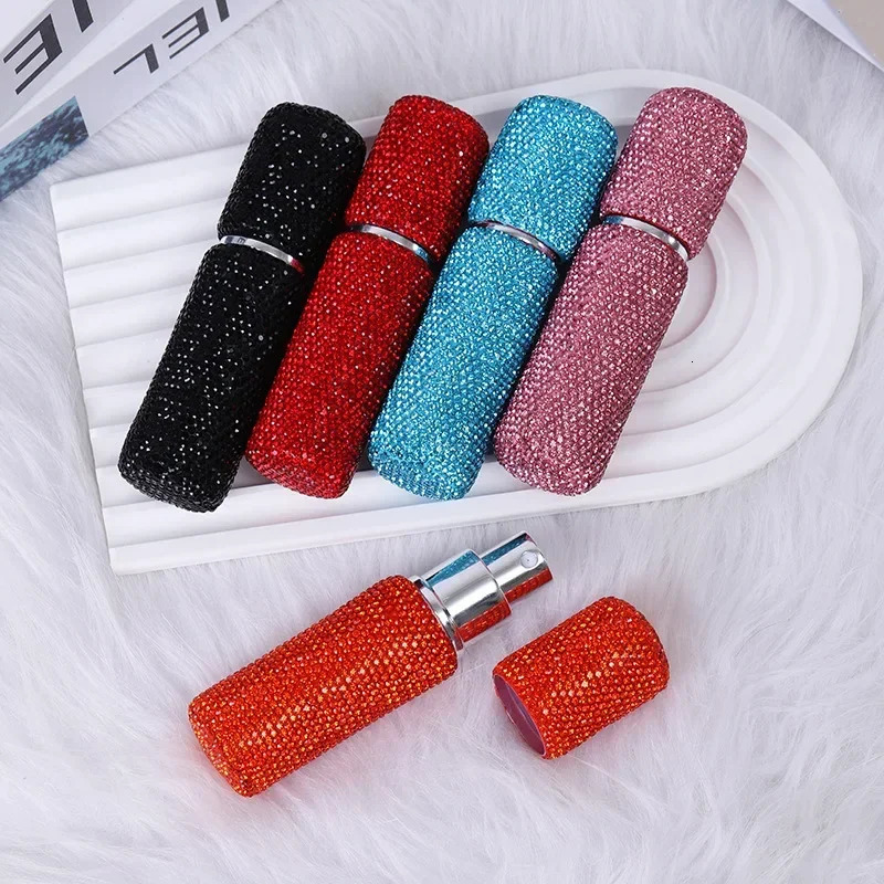 10ml Portable Mini Diamond Glass Refillable Perfume Bottles Spray Pump Empty Cosmetic Containers Atomizer Vials For Travel 250813