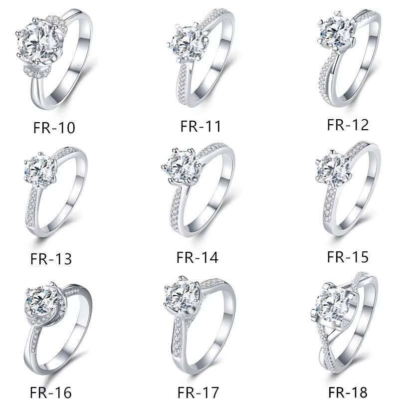 Custom Grown Dia 9K 10K 14K Solid White/yellow/rose Gold Lab Cultivated Wedding Ring Fine Jewelry