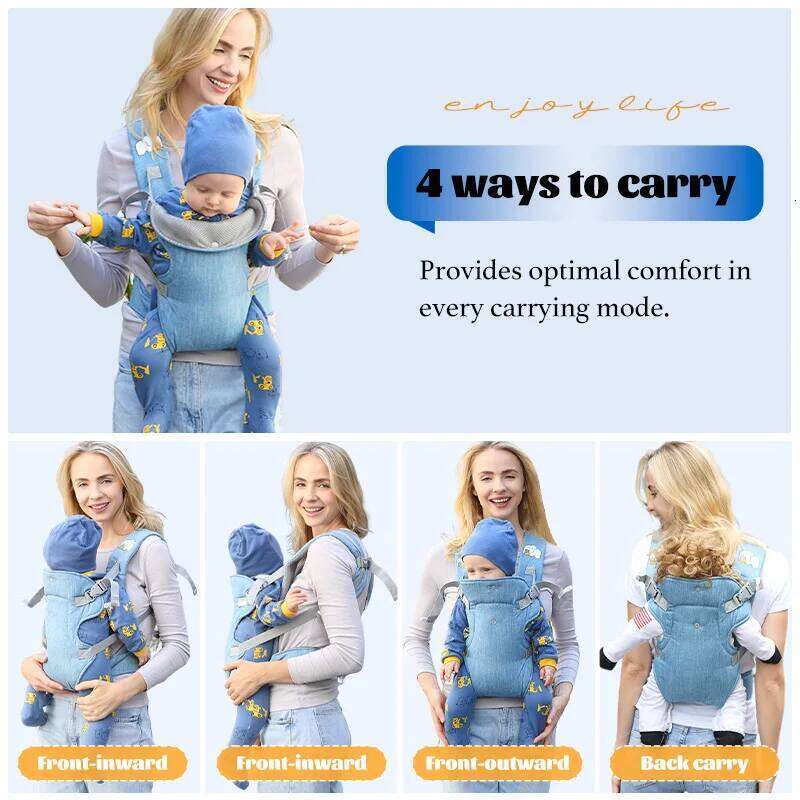 Sling Versatile For All Seasons Multifunctional Shoulder Baby Carrier Four Carrying Methods Front And Back