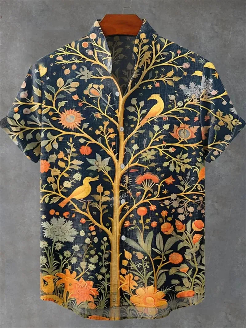 Mens Hawaiian Shirt 3D Fashion Imported Clothing Printed Single Breasted Top Casual Wear Camisa De Hombre Cosas Baratas 250808