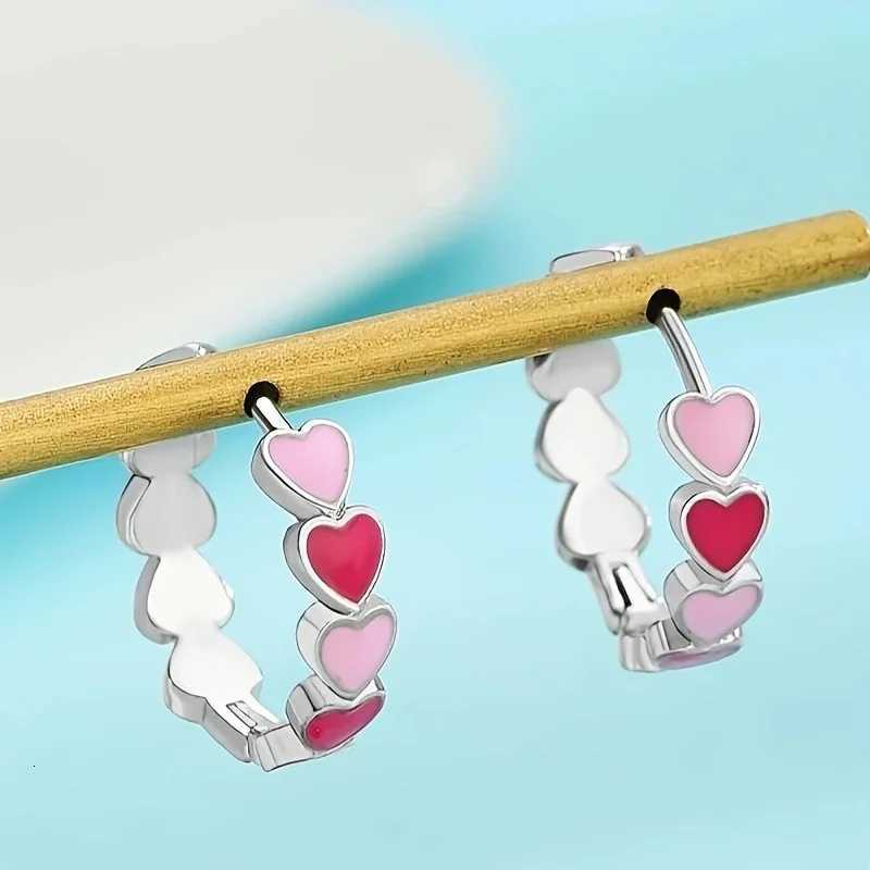 Heart Stainless Steel Earrings for Women Gold Color Hoop Earring Aesthetic Waterproof Ear Piercing Jewelry Accessories Wholesale XJ250814