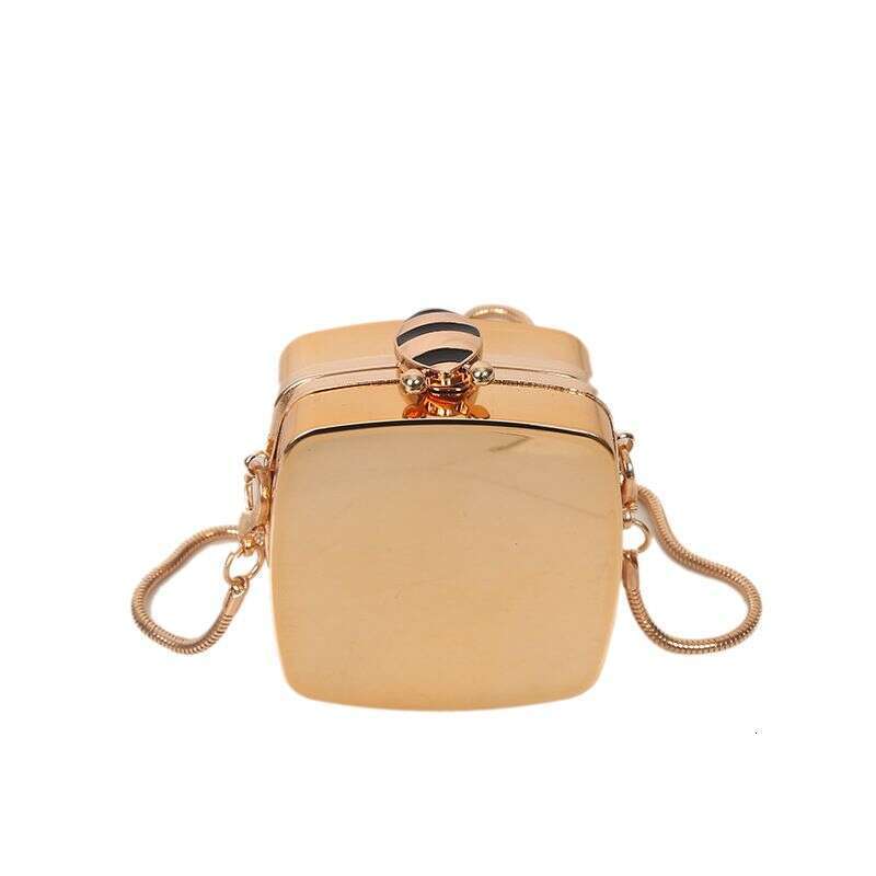 Autumn winter new European and American retro women bright face acrylic chain one-shoulder portable mini headphone bag