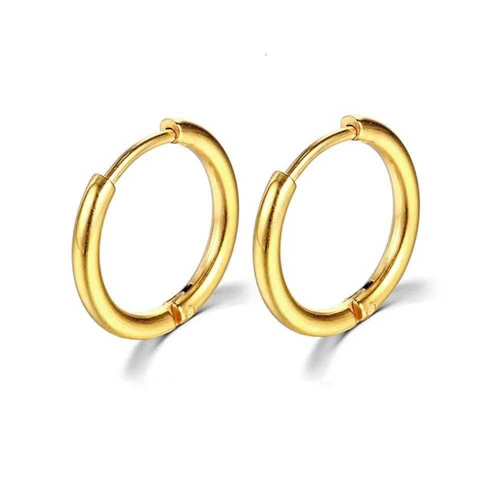 2022 New Simple Stainless Steel Small Hoop Earrings for Women Men Cartilage Ear Piercing Jewelry Mens and Womens Earrings XJ250814
