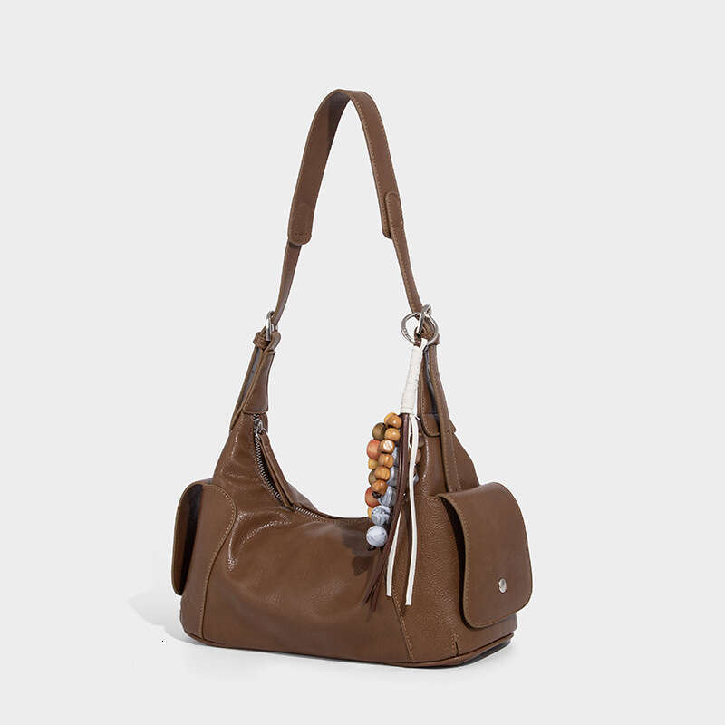 Women's Bags 2025 Summer New Handheld Shoulder Crossbody Niche High-End Soft Leather Large Capacity