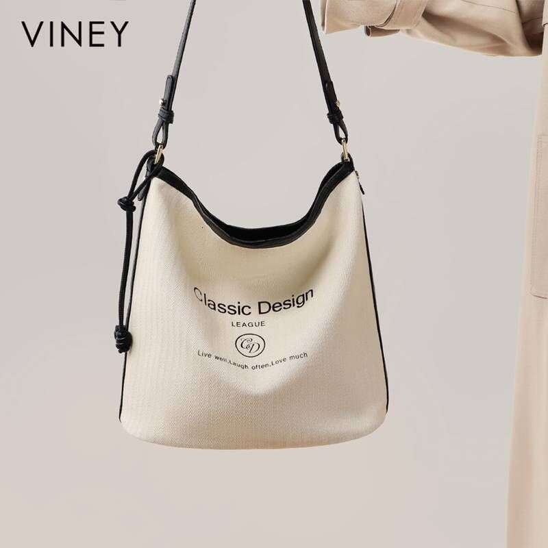 VINEY2025 Summer New Women's Tote Casual Canvas Large Capacity Shoulder Messenger Bags
