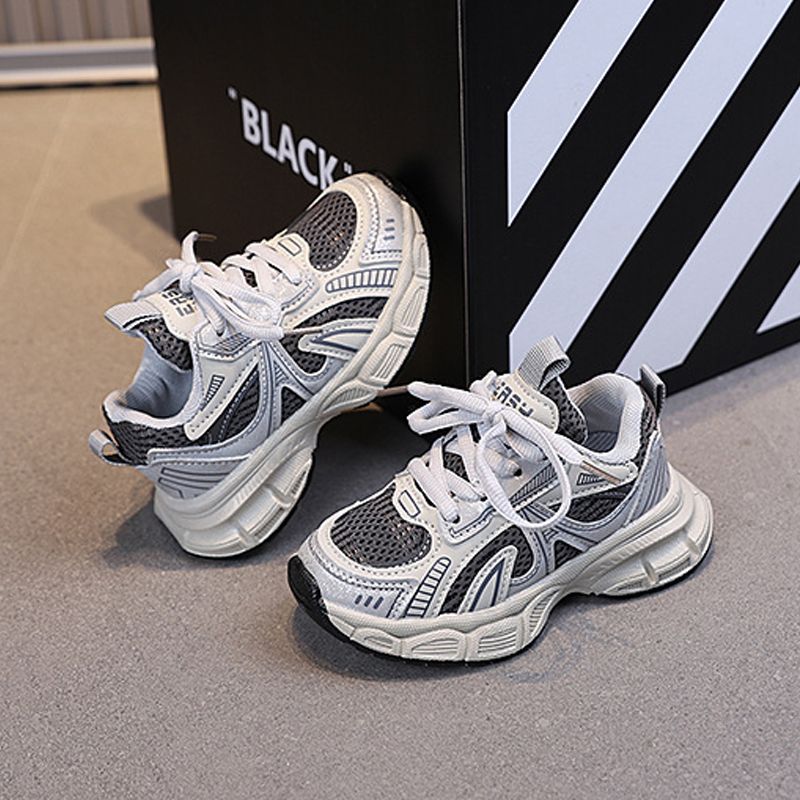 Toddler Sports Shoes Mesh Breathable Boys Girls Running Shoes Kidsnest Hook & loop 2025 New Fashion Kids Sneakers Thick Soft Sole Trendy Sizes US5.5C-