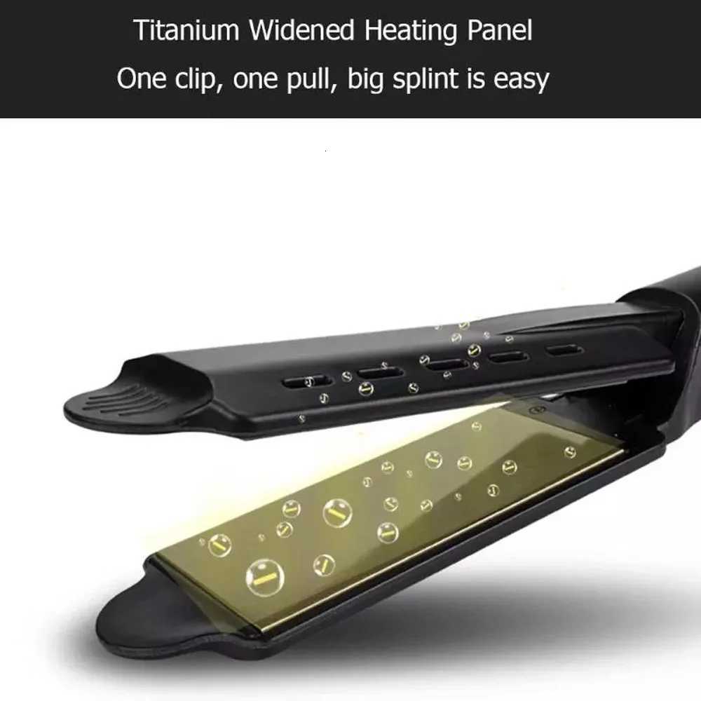 Four Grades Black Hair Straightener Temperature Adjustment Ceramic Tourmaline Ionic Flat Iron Hair Straightener For Women W250814