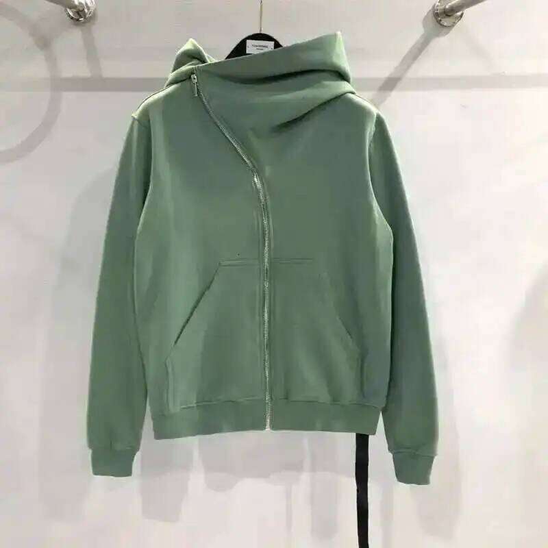 HKSH Men's Tide Punk Dark Autumn Winter New RO Style Wizardry Zipper Women's Fashion Cotton Sweatshirt Chic Coats Hoodies Hk0530