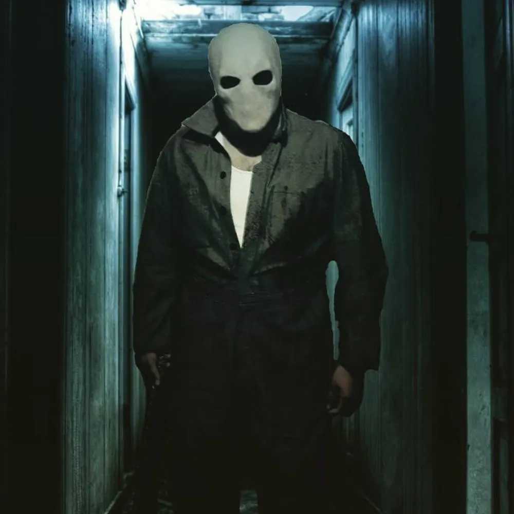 Slenderman Mask Cosplay Creepy Horror Faceless Man and Skull Latex Helmet Halloween Carnival Party Costume Props Y250814