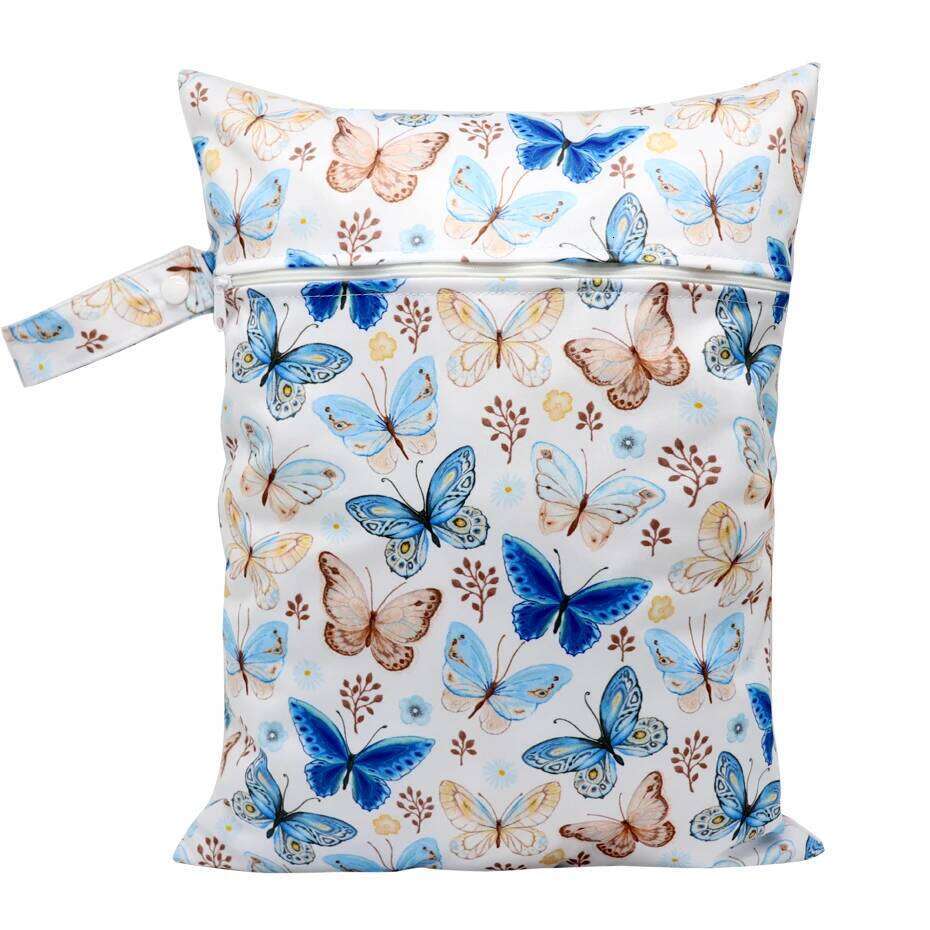 Waterproof Wet Diper Bags Mummy Baby Maternity Packs Washable Zipper Diaper Caddy Organizer Dry Travel Nappy Bag 30x40cm