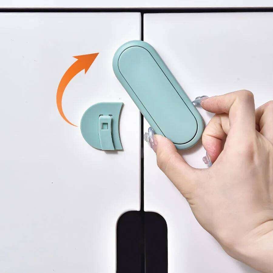 1pcs Child Safety Baby Protection Anti-pinch Hand Cabinet Door Locks Multifunctional Punch-free Drawer Refrigerator Lock