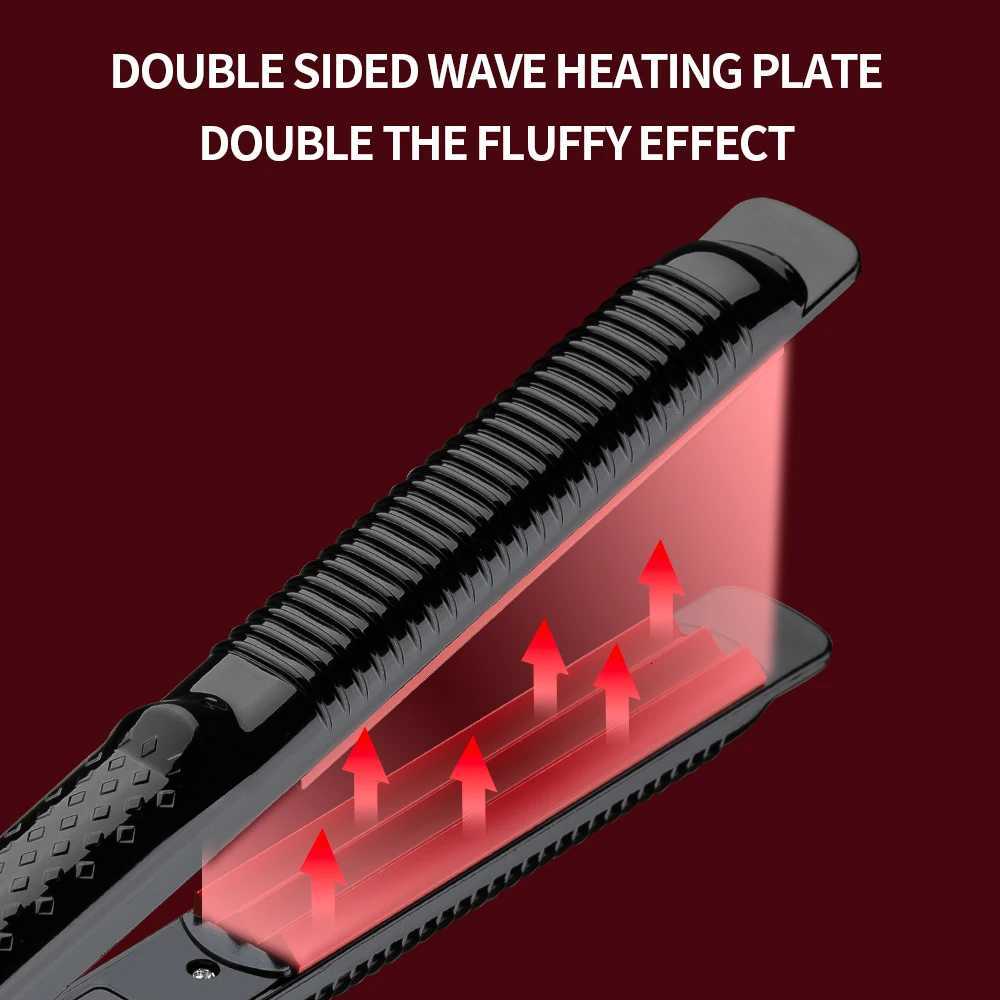 Professional Electric Hair Curling Iron 140-220 PTC Heater Hair Crimper Curler Corn Plate Fluffy Wand Crimping Perm Splint Salon W250814