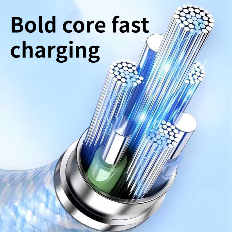 Durable USB Braided Cable Type C Charging Cord with Box Package for 1 meter