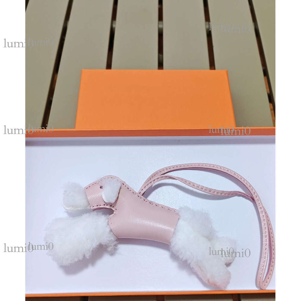 Handmade Sheepskin Furry Dog Suitable for Various Bag Pendants and Accessories High-end