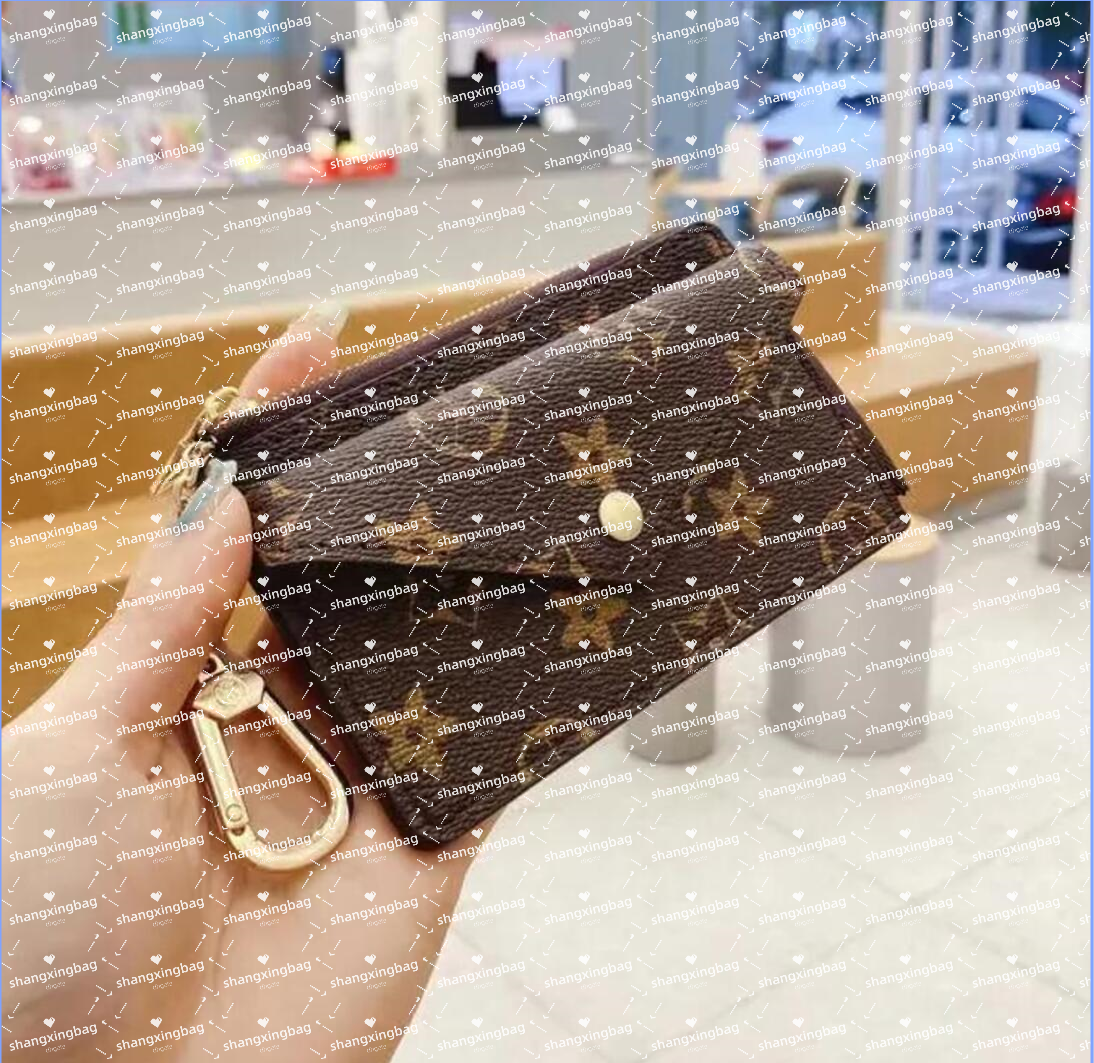 Card Holder Designer Wallets For Man Women Leather Mini Zippy Organizer Wallet Coin Purse Bag Belt Charm Key Pouch Pochette